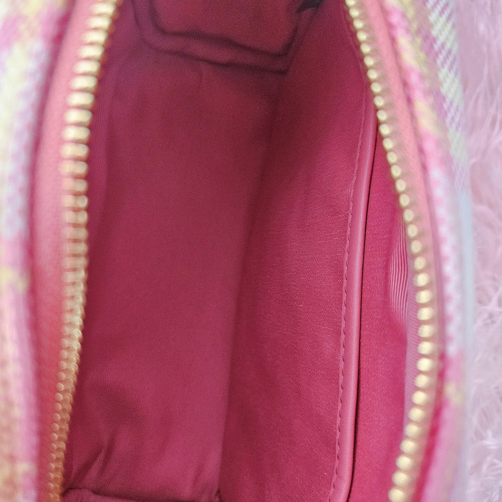 Coach Dempsey Boxy 20 Cosmetic Case Plaid Taffy NWT - Picture 4 of 9